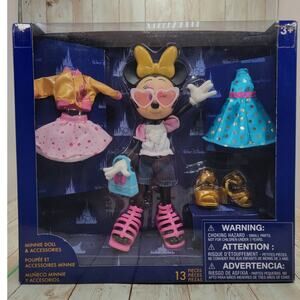 Walt Disney World 50th Anniversary Minnie Mouse Doll & Accessories New